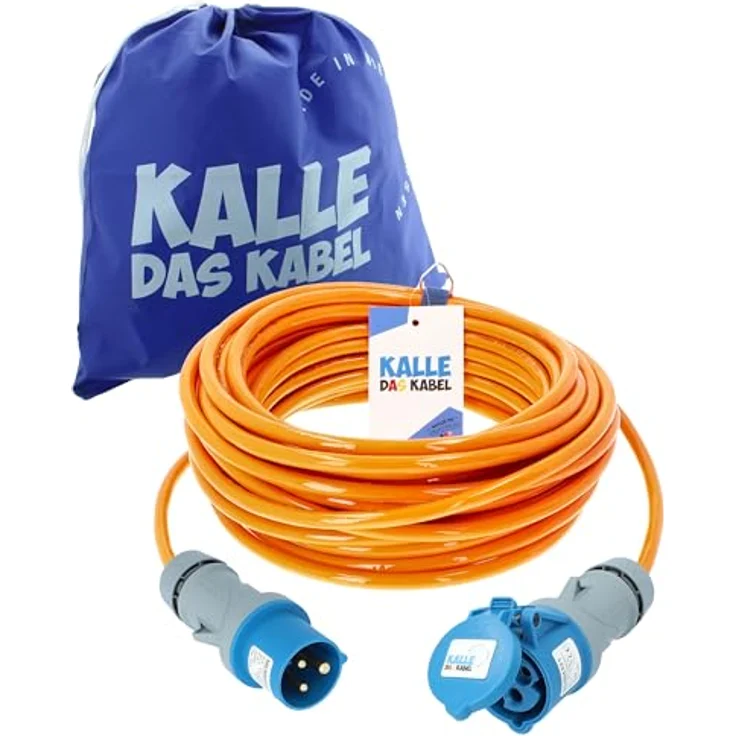 KALLE DAS KABEL CEE Verlängerung Kalle Blue Signal 2,5mm², 50 Meter, hochflexible Vollpur-Premium-Leitung mit CEE Stecker für Industrie, Bau, Boot und Camping – Bild 1