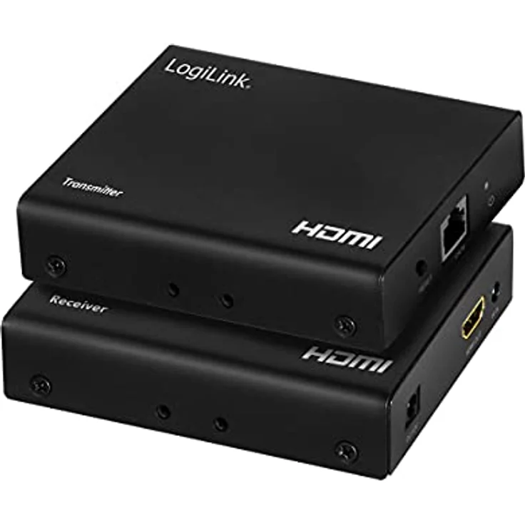 LogiLink HD0030 - HDMI-Extender/Splitter-Set Over LAN, 1x2-Port, 70m, 4K/60 Hz – Bild 1