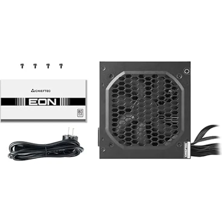 Chieftec Netzteil 500W EON (80+), leises und effizientes Netzteil in elegantem Schwarz
