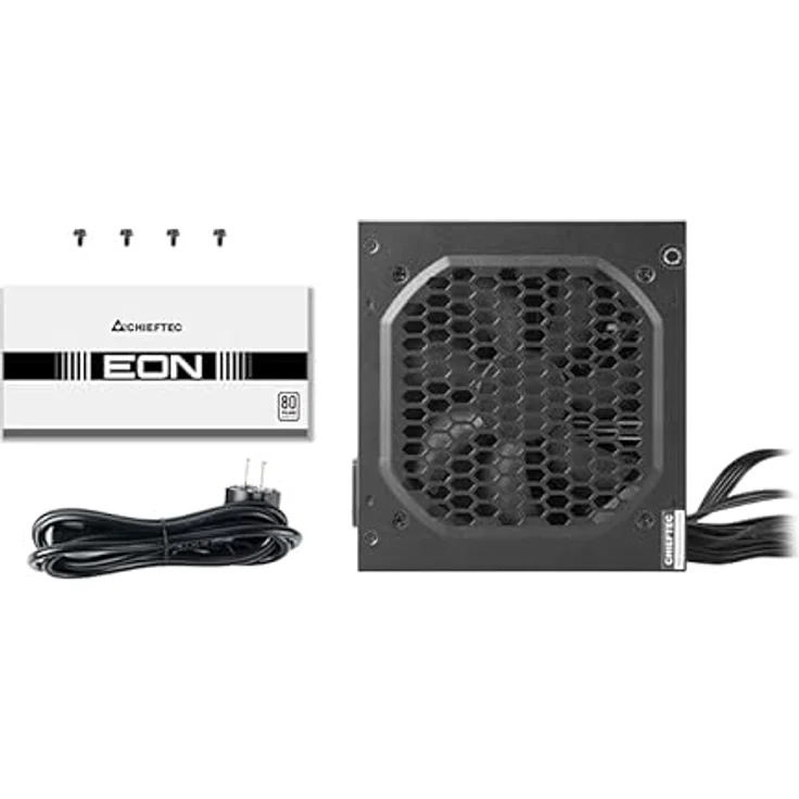 Chieftec Netzteil 500W EON (80+), leises und effizientes Netzteil in elegantem Schwarz – Bild 1