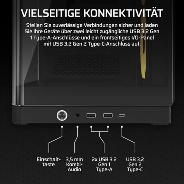 Corsair FRAME 4500X LX-R RGB Black, Mid-Tower PC Gehäuse für E-ATX, ATX, Micro-ATX und Mini-ITX mit Sichtfenster, 460 mm Grafikkartenunterstützung und 10 Lüfterplätzen, Schwarz – Bild 9