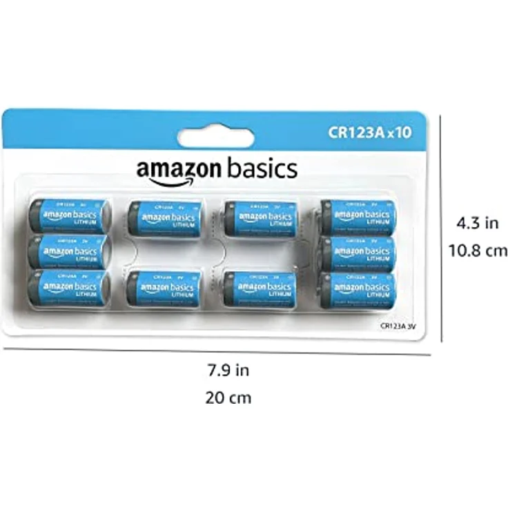 Amazon Basics CR123A 3V Lithium-Batterien (10 Stück) – Bild 5