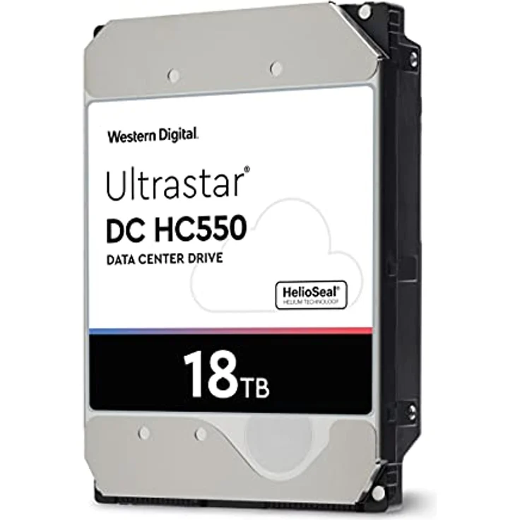 WD Ultrastar DC HC550 WUH721818ALE6L4 - Festplatte - 18 TB - intern - 3.5 Zoll (8.9 cm) - SATA 6Gb/s - 7200 rpm - Puffer: 512 MB – Bild 3