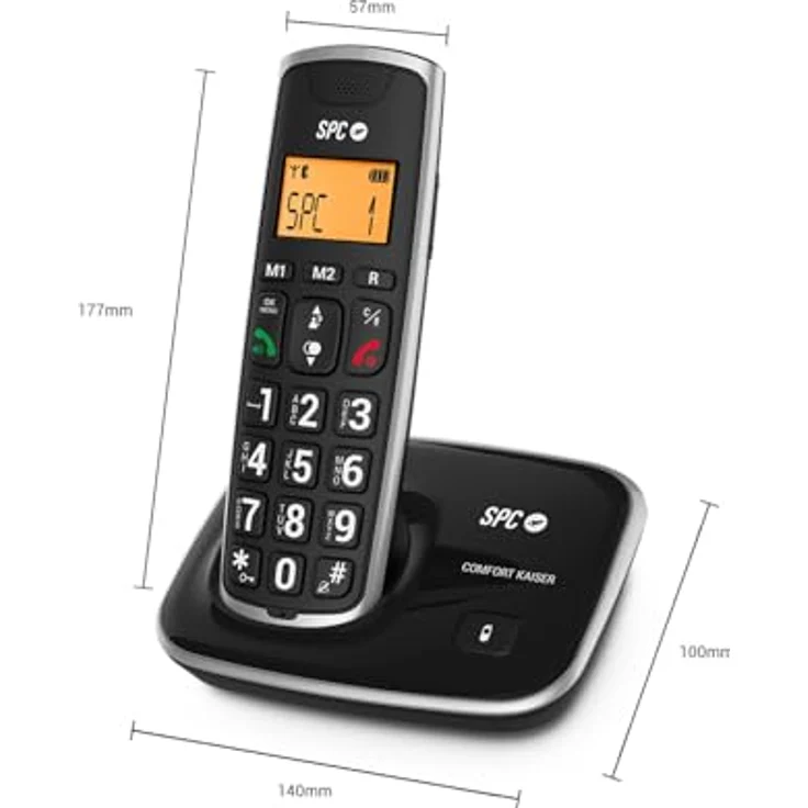 SPC 7608N Telefon DECT-Telefon Anrufer-Identifikation Schwarz – Bild 3