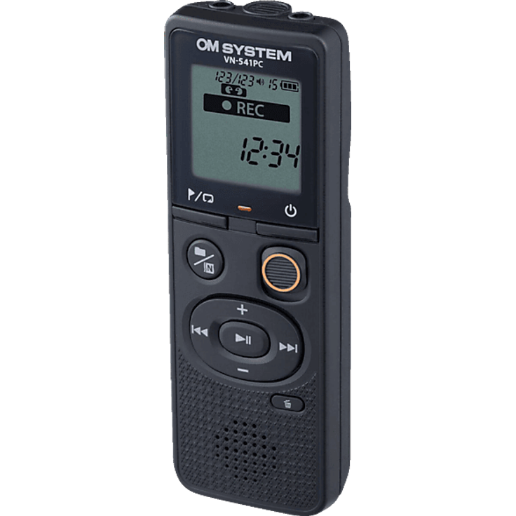 Olympus OM System VN-541 PC Diktiergerät, Digital Voice Recorder mit WMA-Format, schwarz