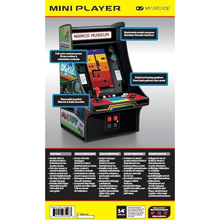 My Arcade MINI PLAYER 10", BANDAI NAMCO™ MUSEUM HITS mit 20 klassischen Spielen – Bild 7