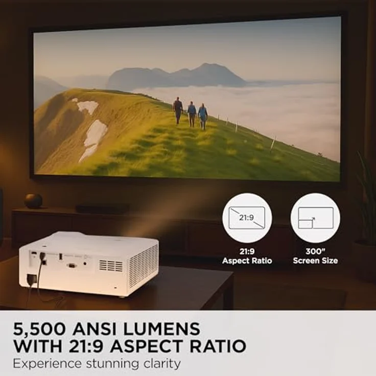 ViewSonic LS901-4K, UHD Beamer mit 5500 Lumen, 4K-HDR-Unterstützung und 360°-Projektion – Bild 3