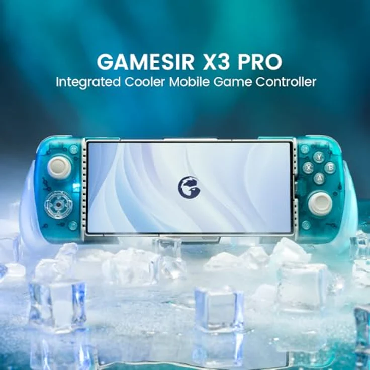 Gamesir X3 Pro, Gaming Controller für Android und iOS, mit Hall-Effekt-Analogsticks, ergonomischem Design und integrierter Kühlung, Blau – Bild 2