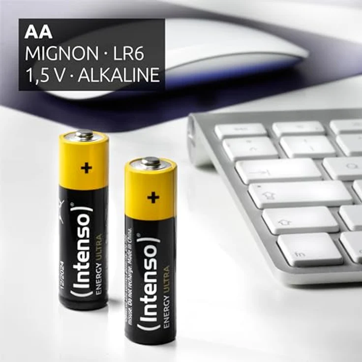 Intenso Energy Ultra AA Mignon LR6 Alkaline Batterien, 150er Pack, zuverlässig für Haushaltsgeräte, gelb-schwarz – Bild 2