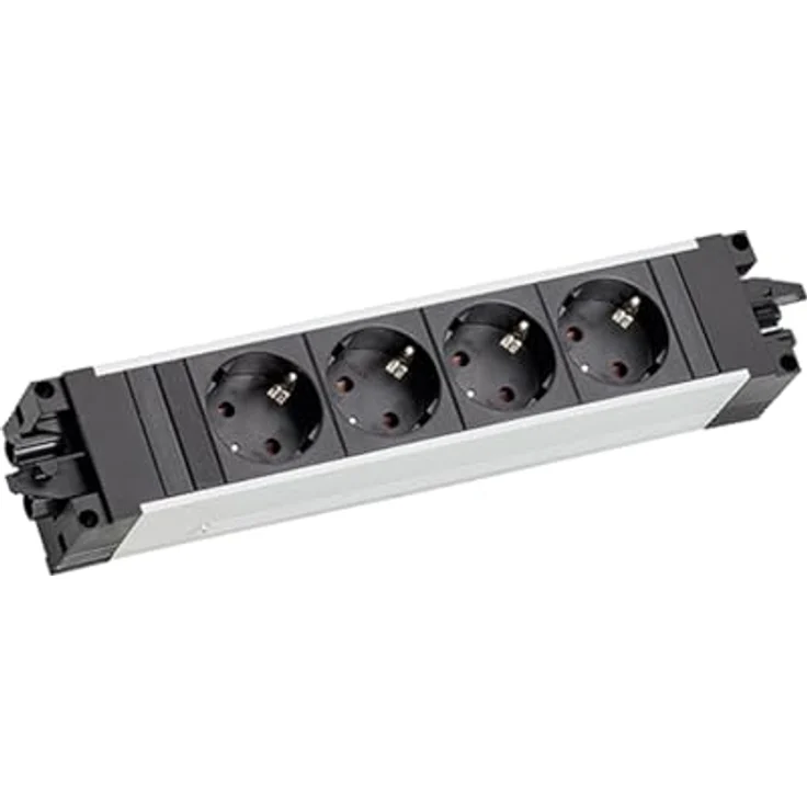 Bachmann Steckdosenleiste STEP ALU 4xCEE7/3 GST18, Aluminiumgehäuse