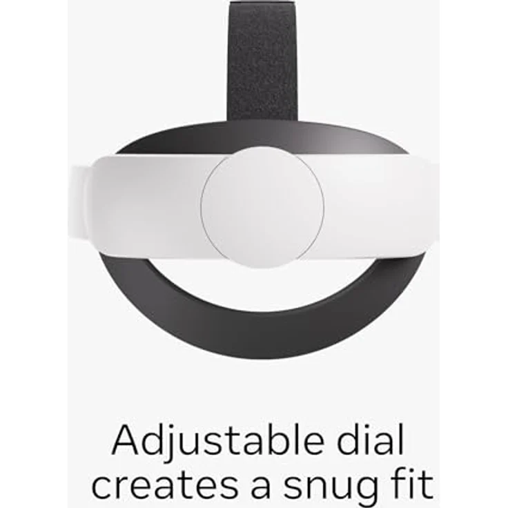 Oculus Meta Quest Elite Strap für Quest 3, Weiß, Gurt mit elastischen Bändern aus Fabric, Plastic und Silicone – Bild 3