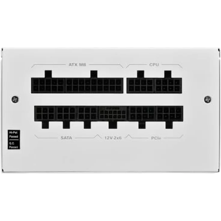 Sharkoon Rebel P20, 1000W Vollmodulares Netzteil mit Cybenetics Gold-Zertifizierung, weiß, leiser 120-mm-Lüfter mit Zero-RPM-Modus – Bild 4