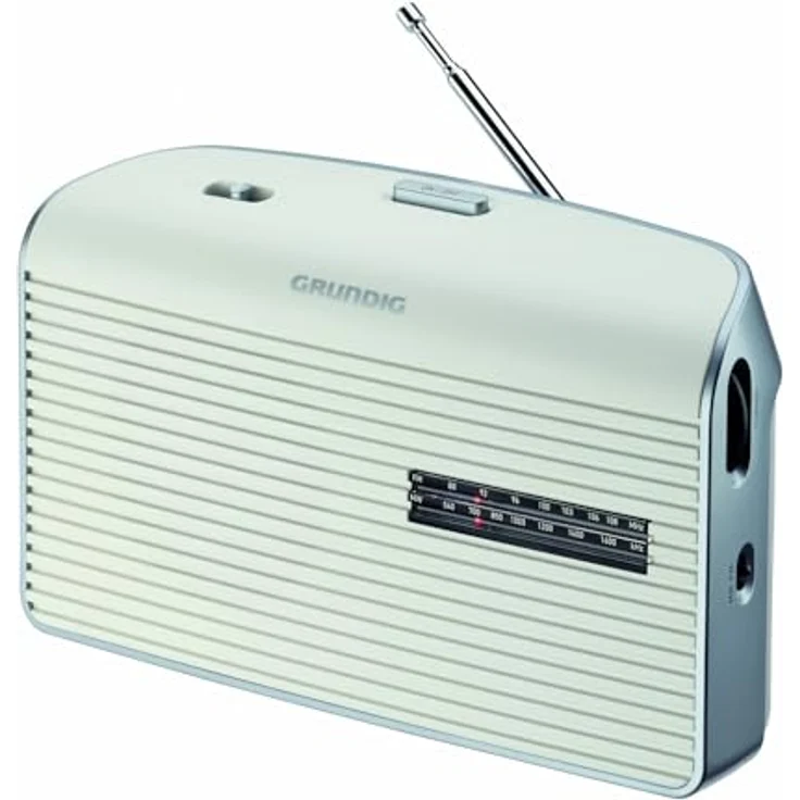 Grundig Music 60X WS Radio, FM-Tuner mit 1 W Leistung, Weiß/Grau – Bild 1