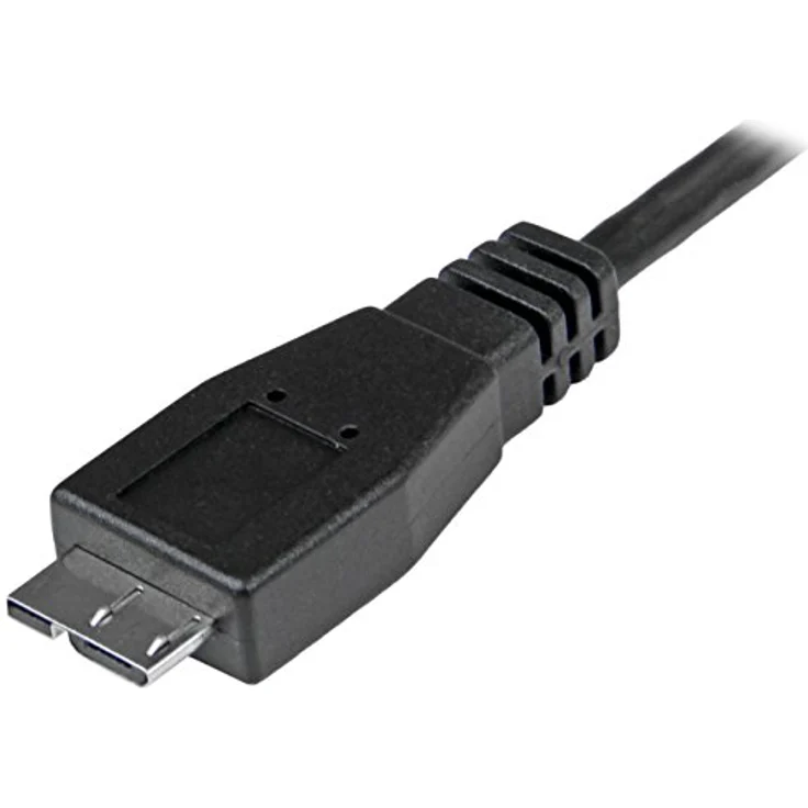 StarTech.com USB-C auf Micro B Kabel - 0,5m - USB 3,1 (10 Gbit/s) - USB 3,1 Typ C zu Micro USB Typ B Kabel - Thunderbolt 3 kompatibel - USB-Kabel - USB-C (M) bis Micro-USB Type B (M) - USB 3,1 Gen 2 - 50cm - Schwarz (USB31CUB50CM) – Bild 4