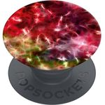 PopSockets PopGrip Fingerhalter Basic Lightshow, Ausziehbare Halterung für Smartphones und Tablets, Kompatibel mit kabelloser Aufladung, Stabilisator und Stativfunktion