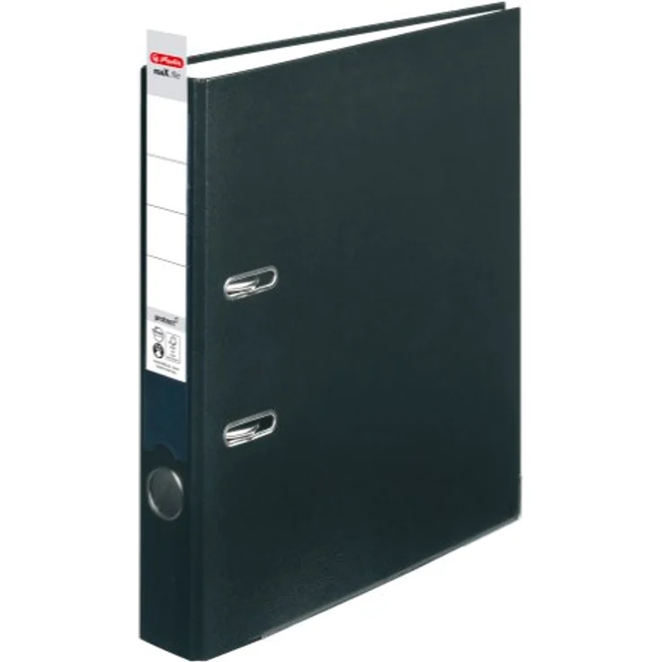 Herlitz Ordner 5450804 maX.file protect, PP, A4, 5cm, Kunststoffordner, schwarz – Bild 2