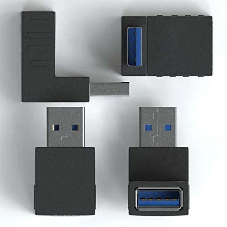 JAMEGA - USB 3.0 Winkel Adapter 270° Grad Winkeladapter | Kompatibel mit Allen USB Kabeln – Bild 4