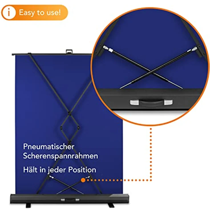 Walimex pro Roll-up Panel Hintergrund blau 155x200 - Preisvergleich – Bild 4