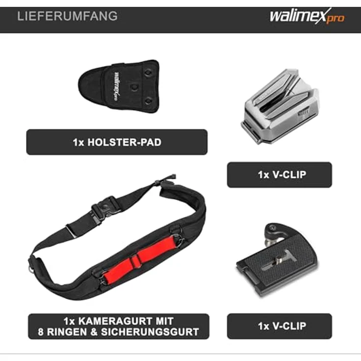 Walimex pro Kamera Hüftgurt mit V-Dock Argus – Bild 9