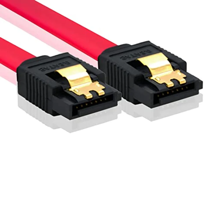 BIGtec BIG1895 0,5m HDD S-ATA Kabel rot gerade/gerade Kontakte vergoldet – Bild 9