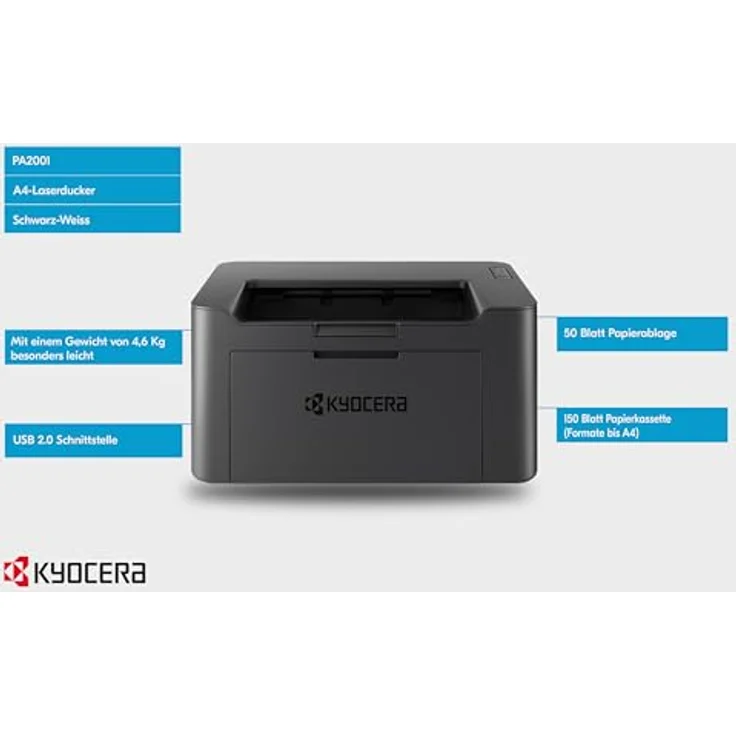 Kyocera Klimaschutz-System Ecosys PA3500cx Laserdrucker Farbe: 35 Seiten pro Minute. Farblaserdrucker, neigbares Bedienfeld, Duplex-Einheit, 100+550 Blatt Papierzufuhr, Gigabit LAN, Mobile Print – Bild 3