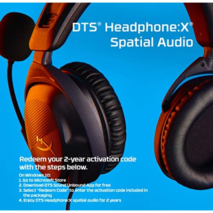 HyperX Cloud Stinger 2 – Größe neu definiert, Leichtes Over-Ear-Headset mit Mikrofon, Stummschaltung durch Wegklappen des Mikrofons, 50mm-Treiber, PC kompatibel, Schwarz – Bild 2