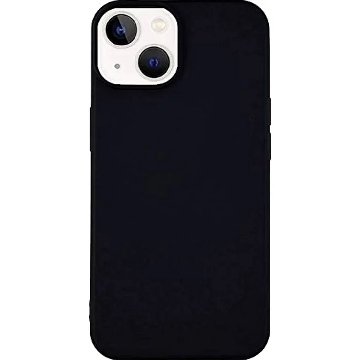 JT Berlin BackCase Pankow Soft Silikon Hülle kompatibel mit Apple iPhone 14 [Flexibles TPU Cover, Wireless-Charging kompatible Schutzhülle, Verstärkte Ecken] schwarz