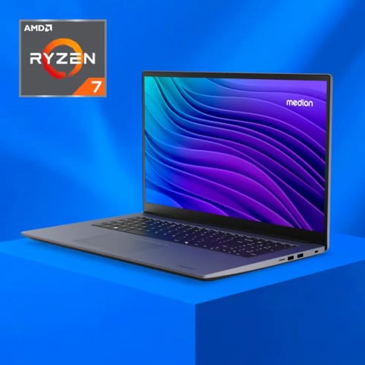 MEDION Avantum 17 E1, 17,3 Zoll Full HD Laptop mit Ryzen 7 7730U, 16 GB RAM, 1 TB SSD, IPS Display, Wi-Fi AC, Bluetooth – Bild 2