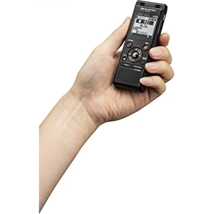 OM SYSTEM WS-883 hochwertiger digitaler Voice Rekorder mit integrierten Stereomikrofonen, Direkt-USB, Rauschunterdrückung, 8 GB interner Speicher, VCVA, schwarz – Bild 3