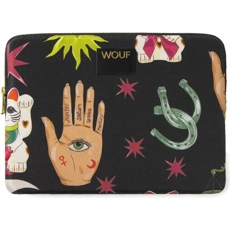Wouf Daily Tablethülle 29 cm, schwarze Tablet-Tasche aus 100% Polyester