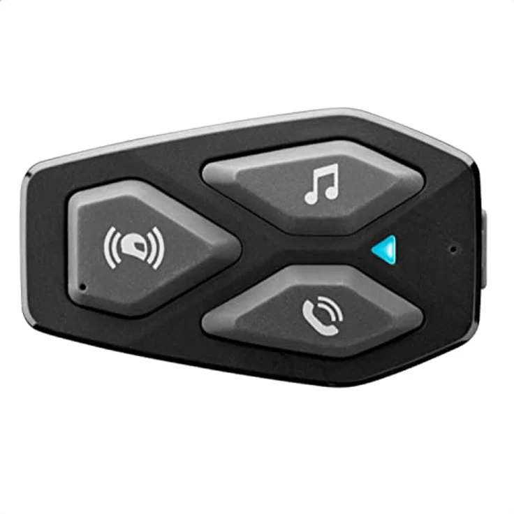 Interphone | COM3 | Single | Bluetooth 5.1 Motorrad-Gegensprechanlage für Motorradhelme, 32-mm-Kopfhörer, Motorradnutzung, Entfernung 500 m, Autonomie 10 Stunden, Musik, GPS, wasserdicht IP67 – Bild 1