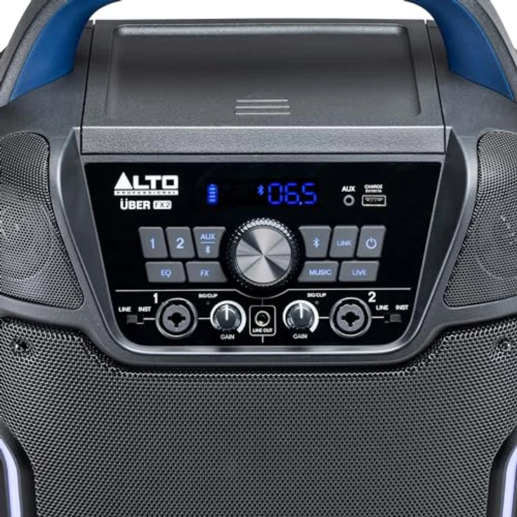 Alto Professional UBER FX2, Aktiver PA Lautsprecher mit 200 W Leistung, tragbar, Bluetooth, Schwarz – Bild 14
