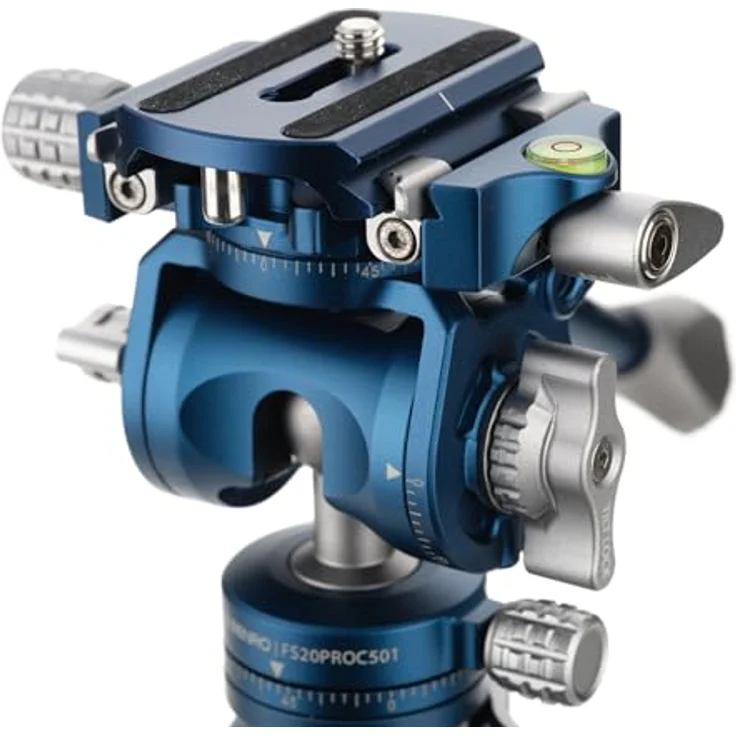 Benro FS20PROC501 Hybrid-Foto-/Videokopf mit 501-kompatibler Platte, Inverted Ball Head Design und reversiblem Pan Arm – Bild 4