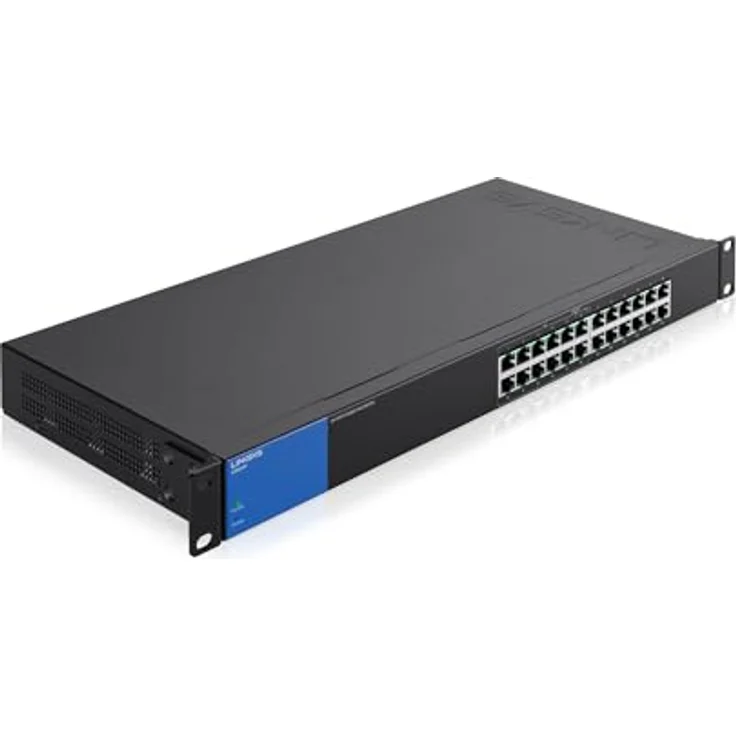 Linksys LGS124P-EU 24 Port Unmanaged Gigabit Netzwerk Switch (12 Port PoE+) – Bild 2