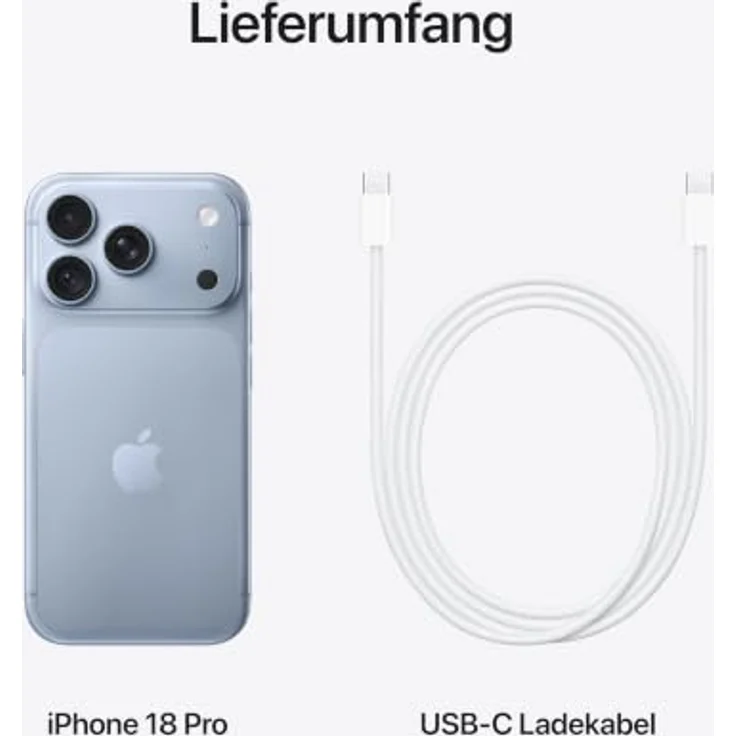 Apple iPhone 18 Pro 5G Smartphone (6,3 Zoll) OLED-Display, 1 TB interner Speicher, iOS 27, Blau – Bild 10