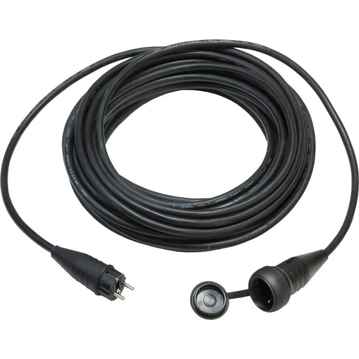 Kalthoff Verlängerungskabel IP44, 10 m H07RN-F3G2,5 Neopren mit Vollgummistecker und Kupplung, 3600 Watt Belastbarkeit