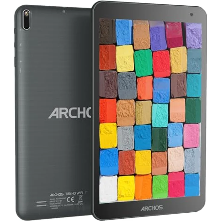 ARCHOS T80 HD Wifi Tablet, 8 Zoll HD Display, 3 GB RAM, 64 GB Speicher, Android 14, schwarz – Bild 2