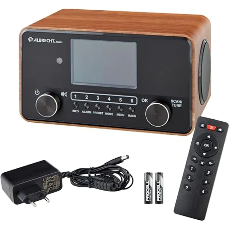 Albrecht DR 866 Senior Digitalradio holz-schwarz (DAB+, UKW), Radio, Braun, Schwarz – Bild 6