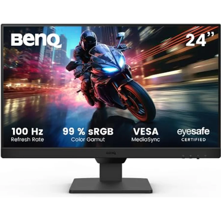 BenQ GW2490 23.8 Zoll FHD IPS EyeCare Monitor, 100 Hz, Brightness Intelligence, Low Blue Light+ – Bild 1