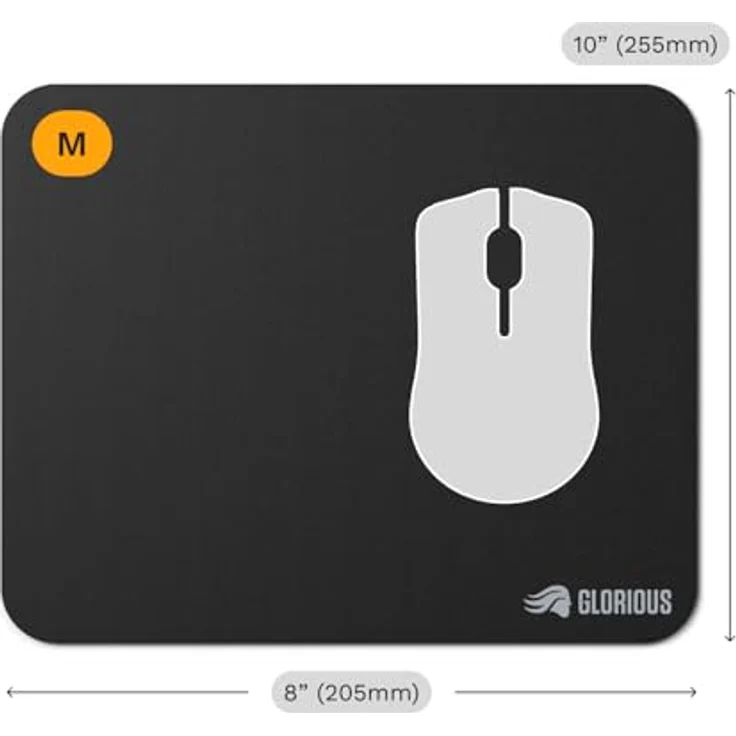 Glorious Gaming Mauspad 2 M, randlos, gummiert - 255 x 205mm, schwarz – Bild 6