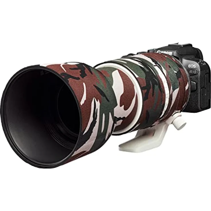 easyCover Lens Protection Camouflage Cover für Canon RF 70-200mm F2.8L is USM, grünes Neopren- und Nylonmaterial für optimalen Schutz vor Stößen und Kratzern – Bild 2