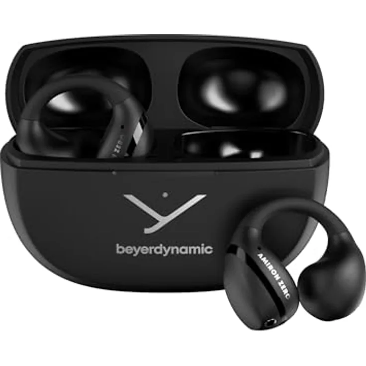 BEYERDYNAMIC Amiron Zero, Open-ear Bluetooth Kopfhörer mit IP54 Spritzwasserschutz, Schwarz