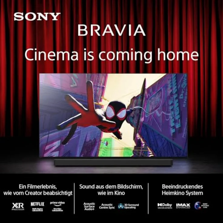 Sony BRAVIA 8 OLED 55 Zoll 4K HDR Google Smart TV (2024) | Gaming Features, IMAX Enhanced, Dolby Vision Atmos, Chromecast, Apple AirPlay, 120Hz 55XR80, Schwarz – Bild 2