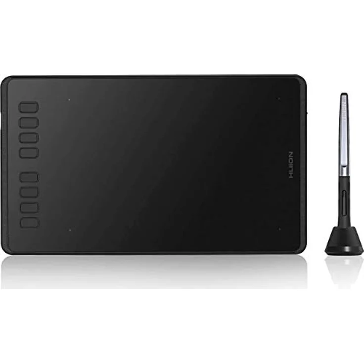 HUION H950P, Grafiktablett, kabelgebunden, 5080 lpi, 220 x 137 mm, USB, Schwarz – Bild 4
