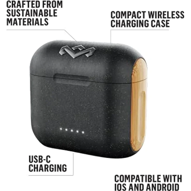 Marley Marley Rebel True Earbuds Built-in microphone In-ear Wireless Signature Black – Bild 3