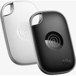 Tile by Life360 Pro (2024) Bluetooth-Tracker, Schlüssel- und Gegenstandsfinder, iOS & Android kompatibel, 2er-Pack (Schwarz/Weiß)