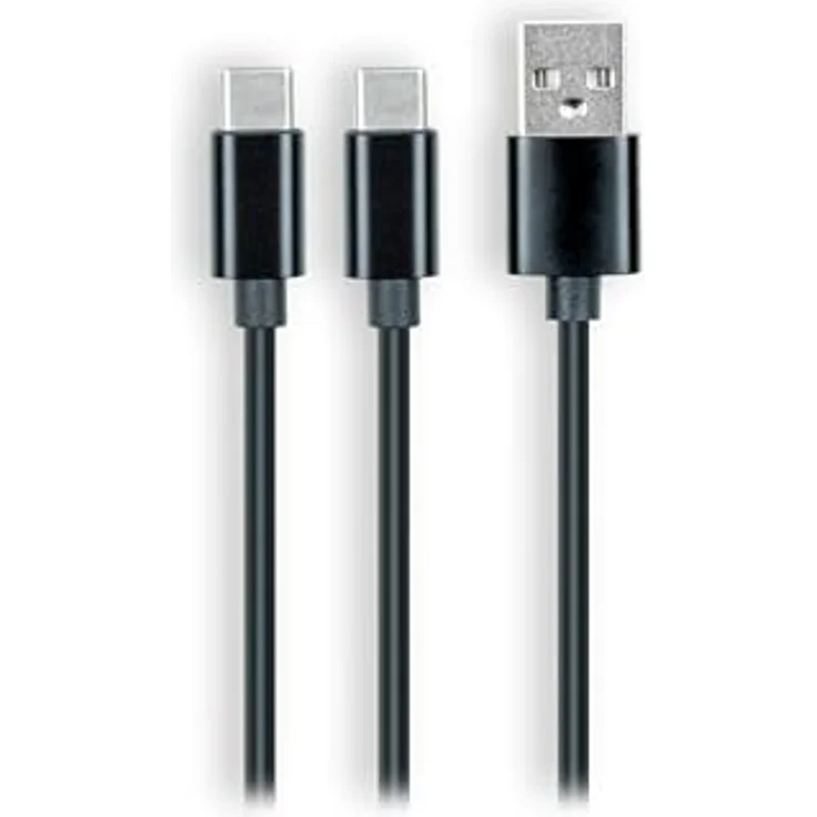 NACON 3 in 1 Ladeset für Playstation VR2, USB-A auf Dual USB-C Kabel, 60 cm Länge – Bild 3