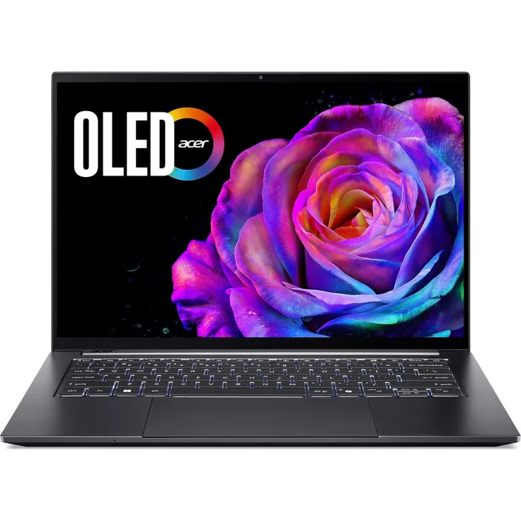 Acer Swift X 14 OLED (SFX14-73G-79BJ), 14,5" WQ2.8K OLED Laptop, Intel Core Ultra 7-255H, 32GB RAM, 1TB SSD, GeForce RTX 5060, grau, Windows 11