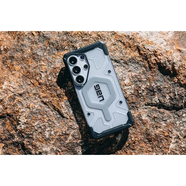 URBAN ARMOR GEAR Pathfinder MS Case für Samsung Galaxy S26 Ultra, grau transparent, mit Magnetring, Wireless Charging kompatibel, 5,5m Fallschutz – Bild 3