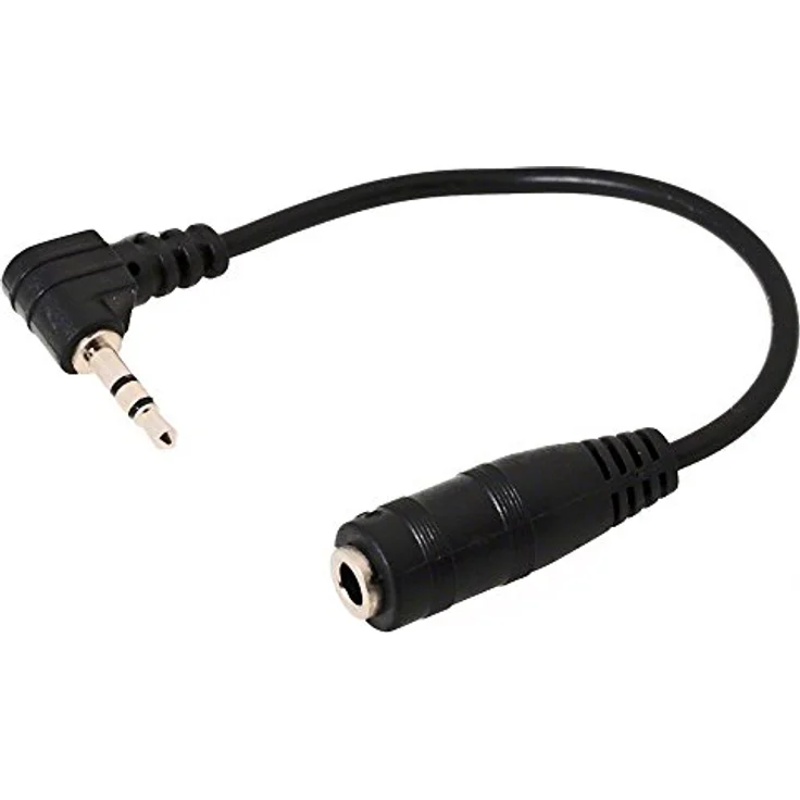 Delock Kabel Audio Klinke 2, 5 mm Stecker gewinkelt > 3, 5 mm Buchse 3 Pin 14 cm